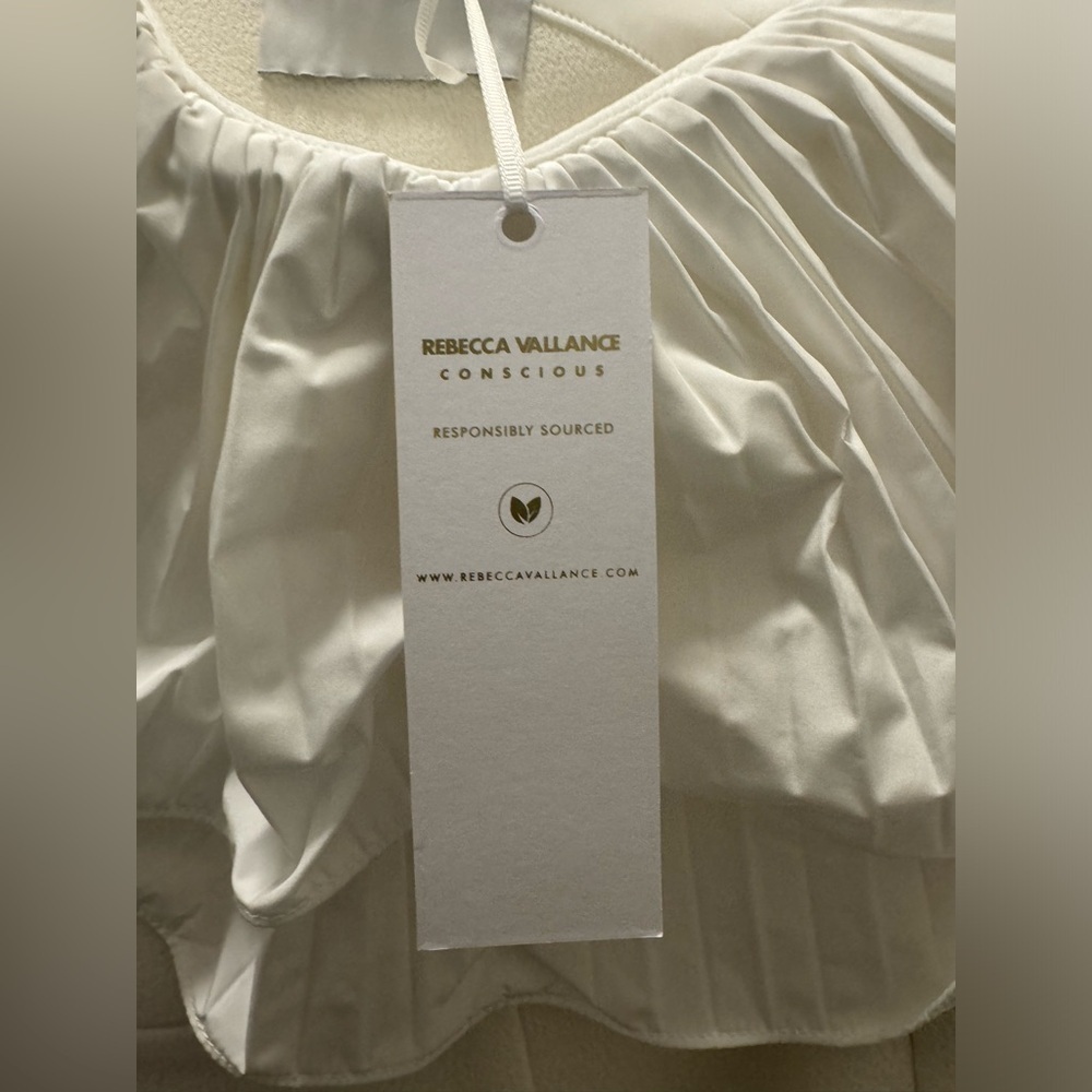 Rebecca Vallance Chloe Taffeta One-Shoulder Crepe Column Gown - Picture 8 of 8
